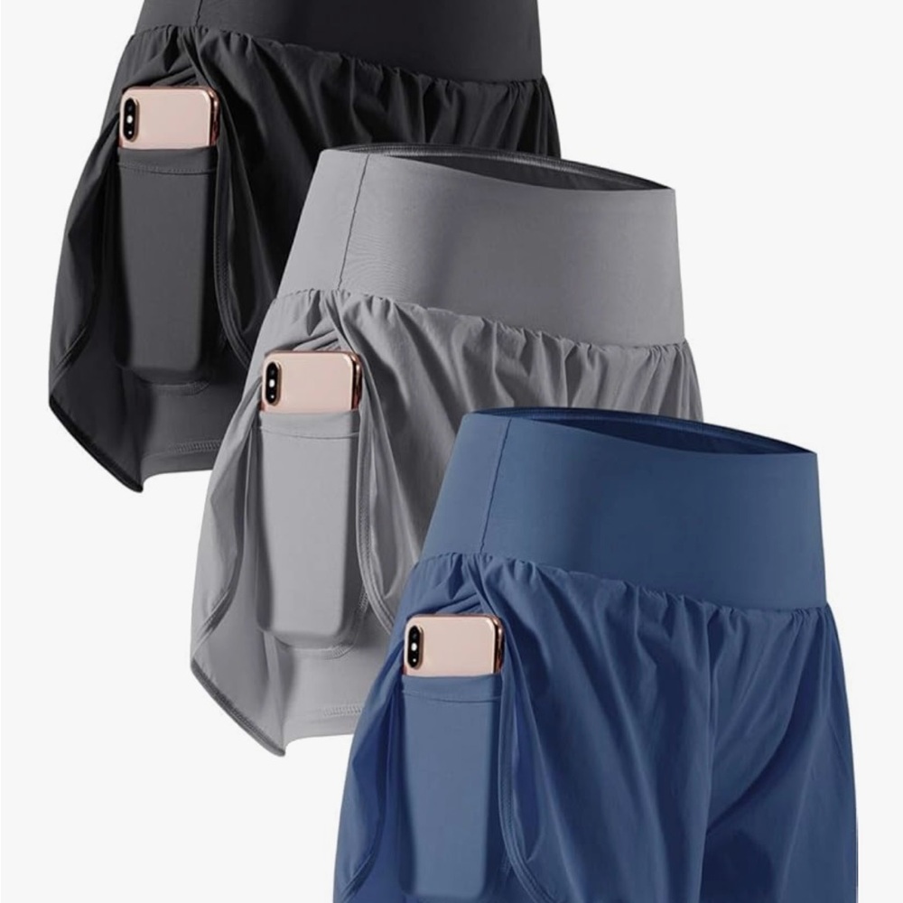 Women's Athletic Shorts with Phone Pocket
